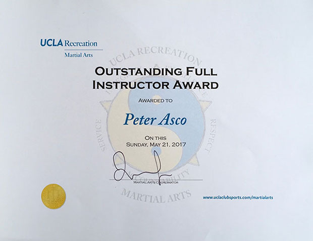 Outstanding Instructor 2017